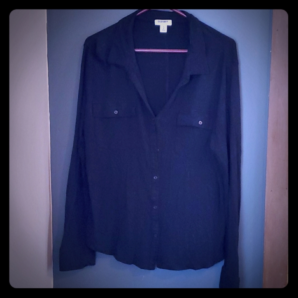 V neck button up shirt, super soft and flowy